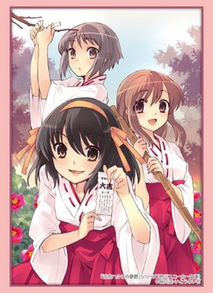 『角川スニーカー文庫』ブシロードスリーブコレクション Vol.4733「涼宮ハルヒの憂鬱」シリーズ『ハルヒ&有希&みくる』巫女ver.(75枚入り)